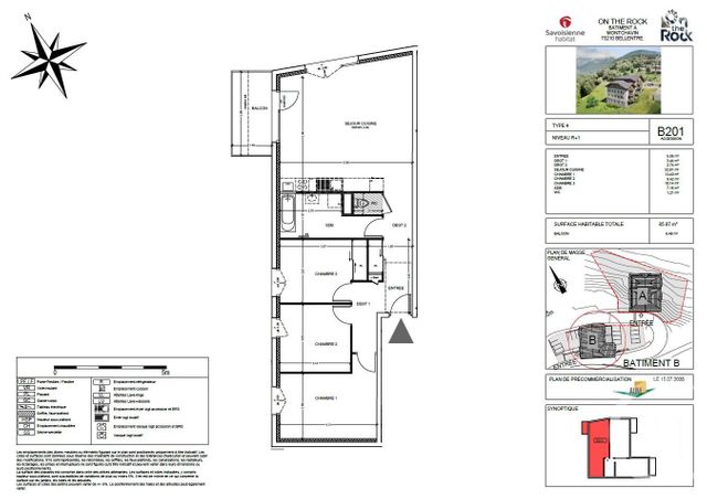 Appartement à vendre - 4 pièces - 85.87 m2 - BELLENTRE - 73 - RHONE-ALPES - Century 21 Atc
