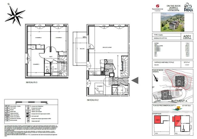 Appartement à vendre - 5 pièces - 107.37 m2 - BELLENTRE - 73 - RHONE-ALPES - Century 21 Atc